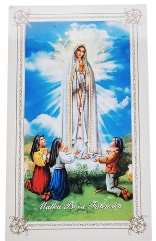 Matka Boża z Lourdes - Obrazek z modlitwą (100 szt)